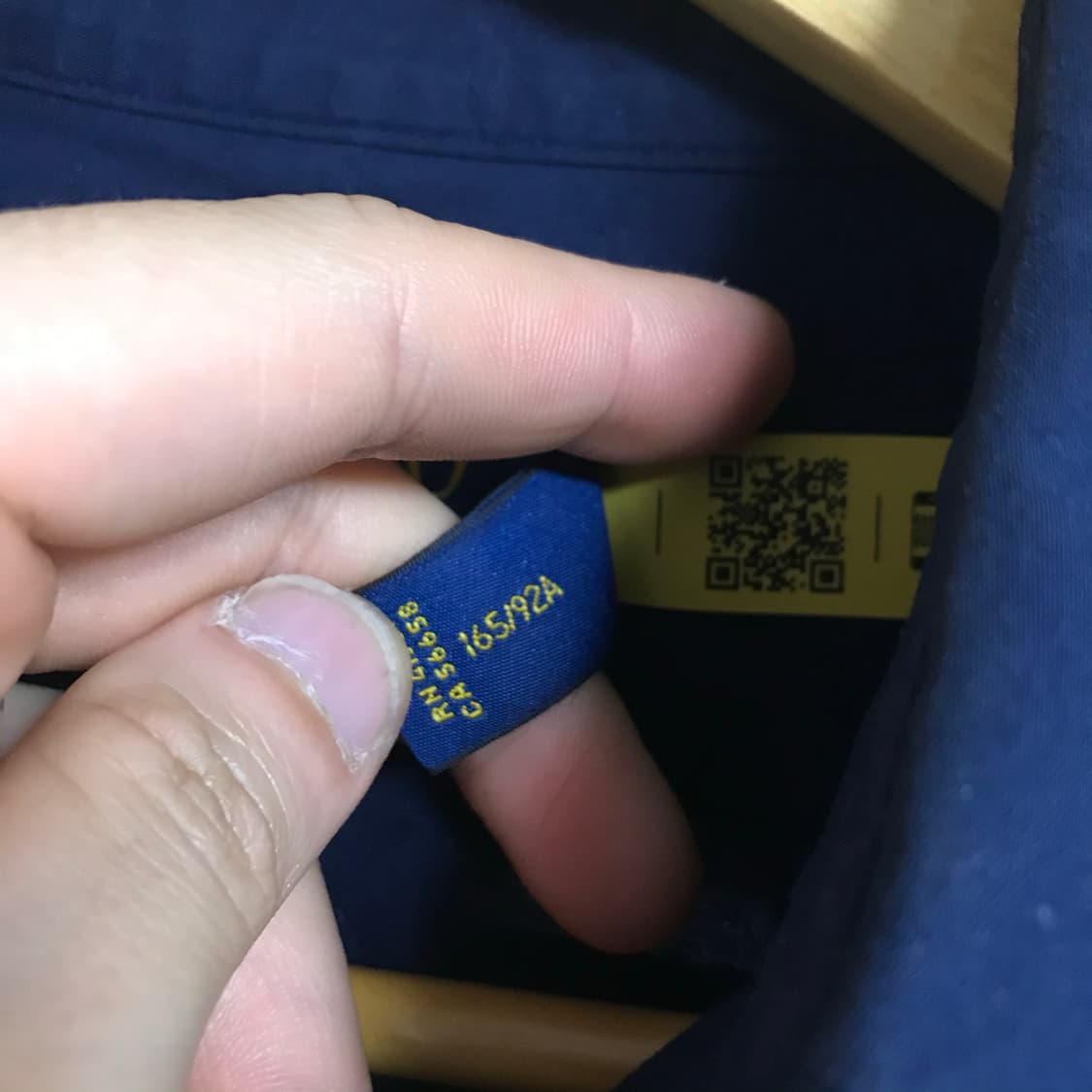 폴로 큐알 신형라인 네이비 셔츠 상품이미지4