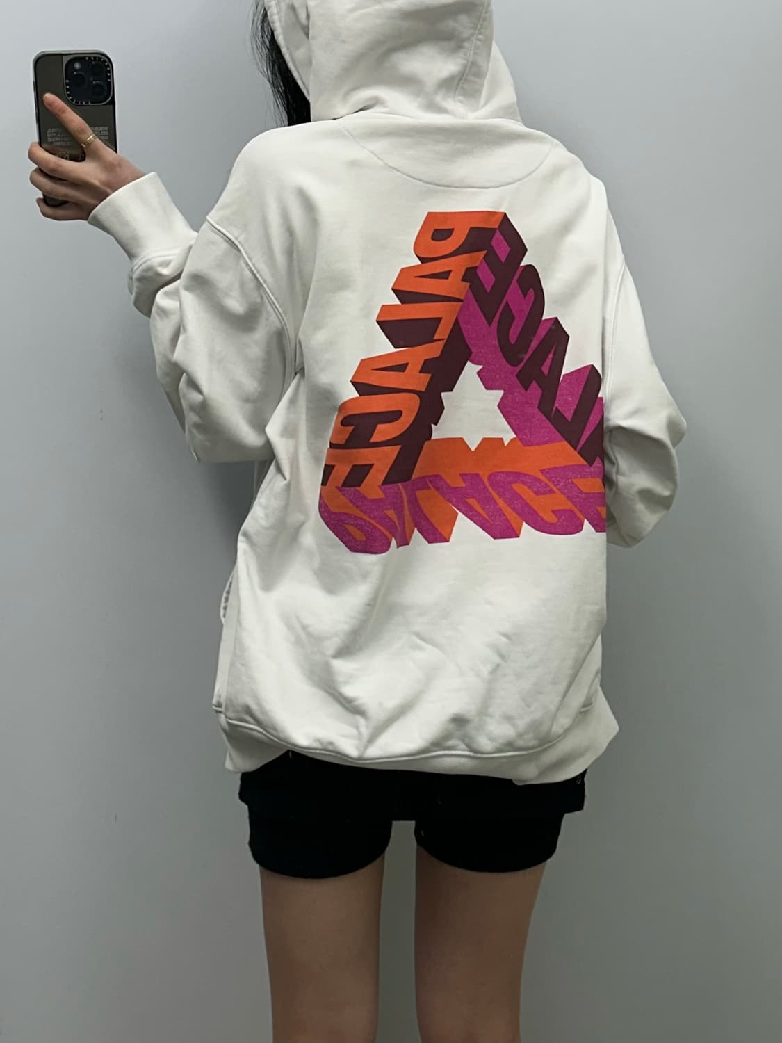 팔라스 P-3D 화이트 후드티 상품이미지2