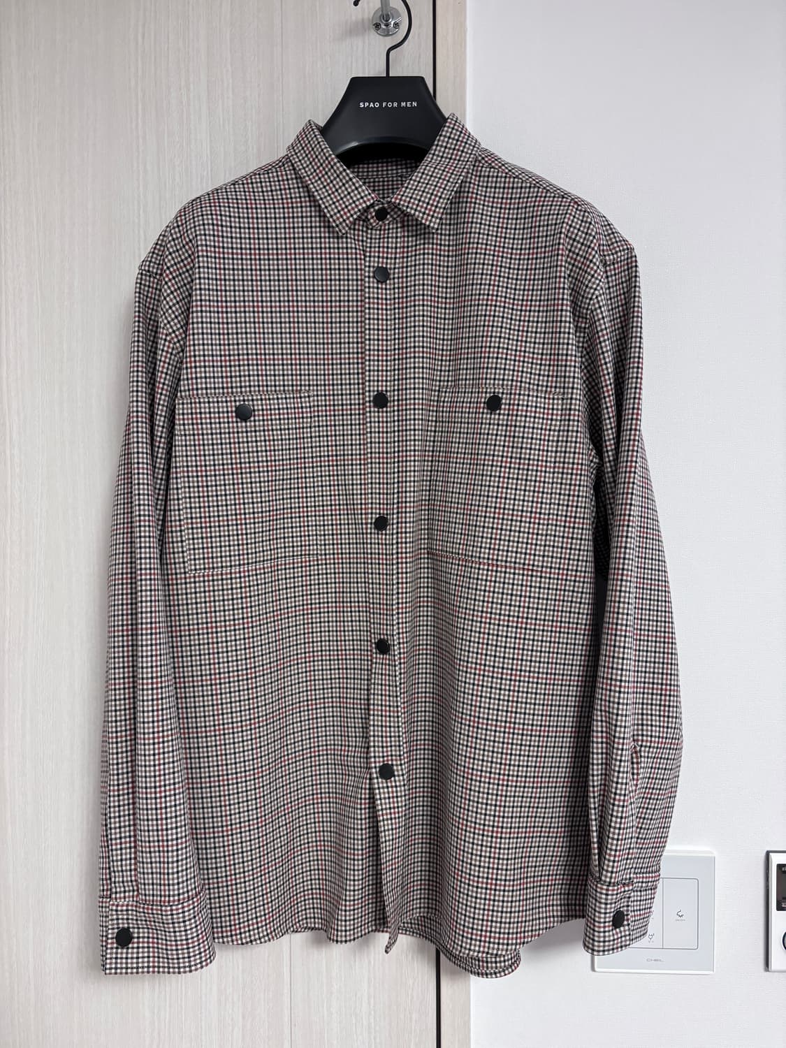 XL ZARA 자라 체크 셔츠 상품이미지1