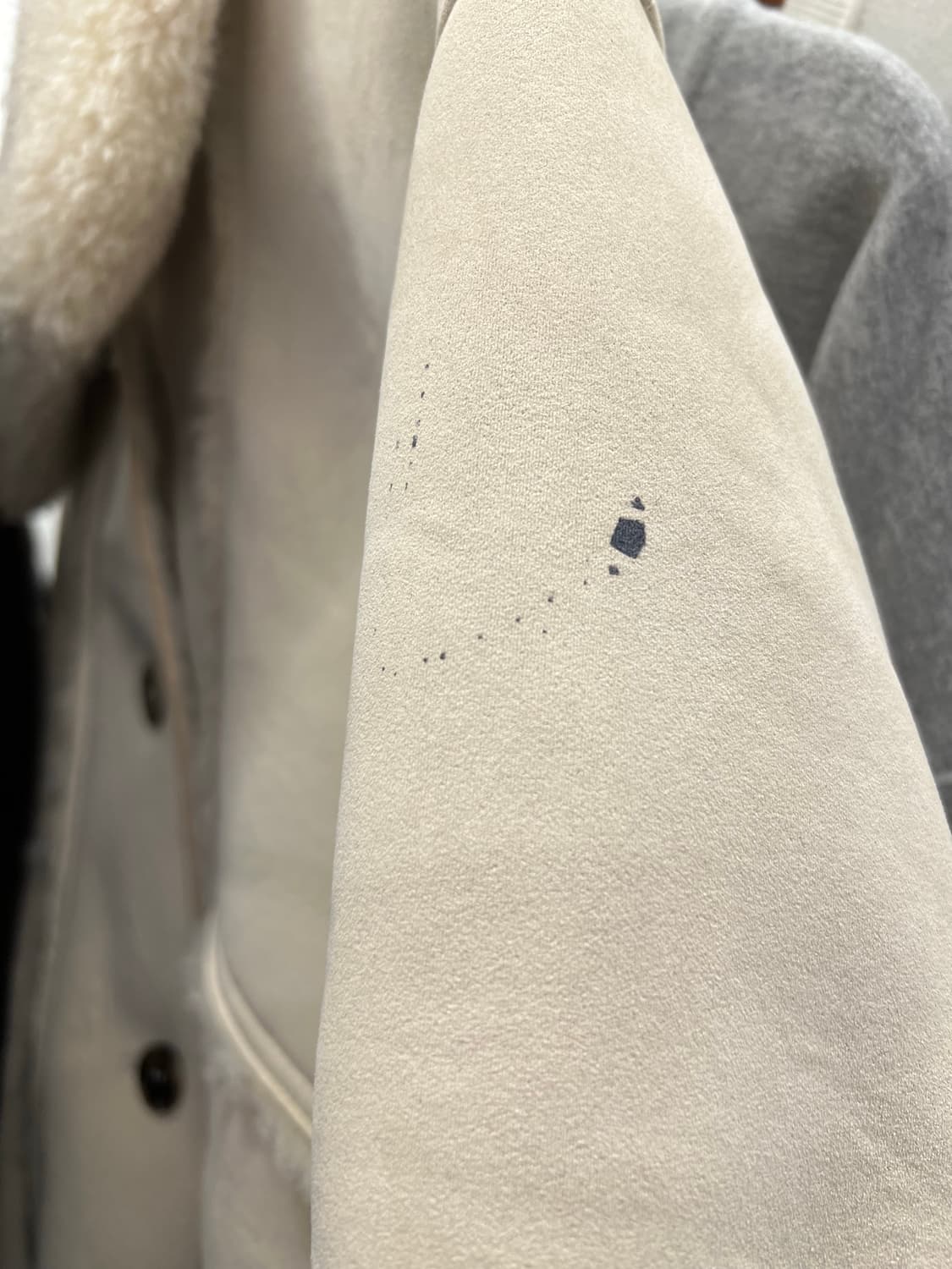 Vintage Faux Shearling Collar Jacket  상품이미지3