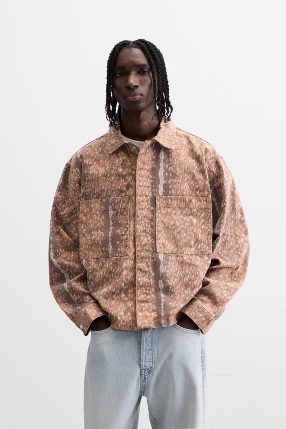 XL - 자라 박시핏 브라운 오버셔츠 자켓 상품이미지3