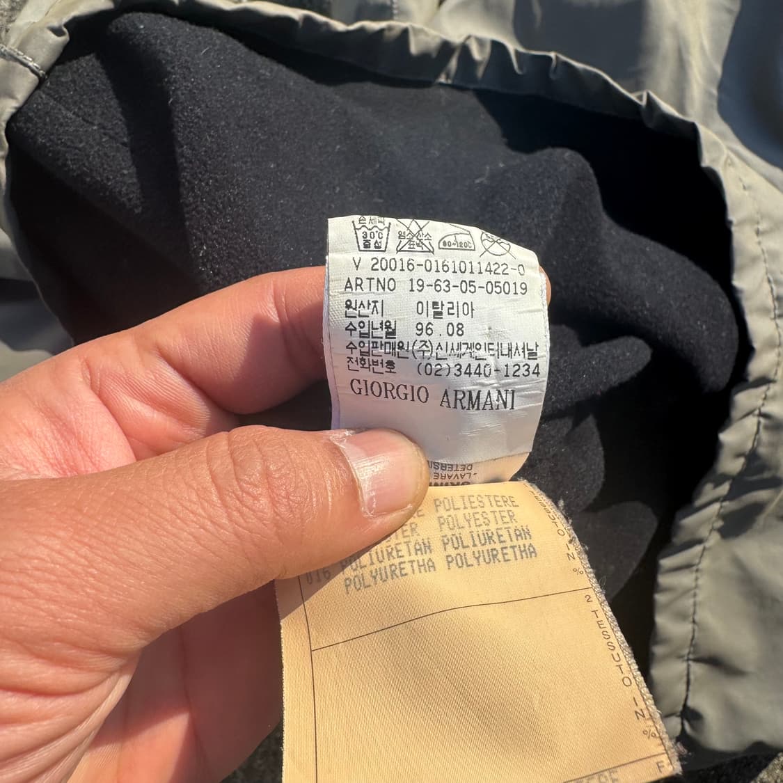 [XL] 90s Giorgio Armani NEVE 하프집업 자켓 상품이미지10