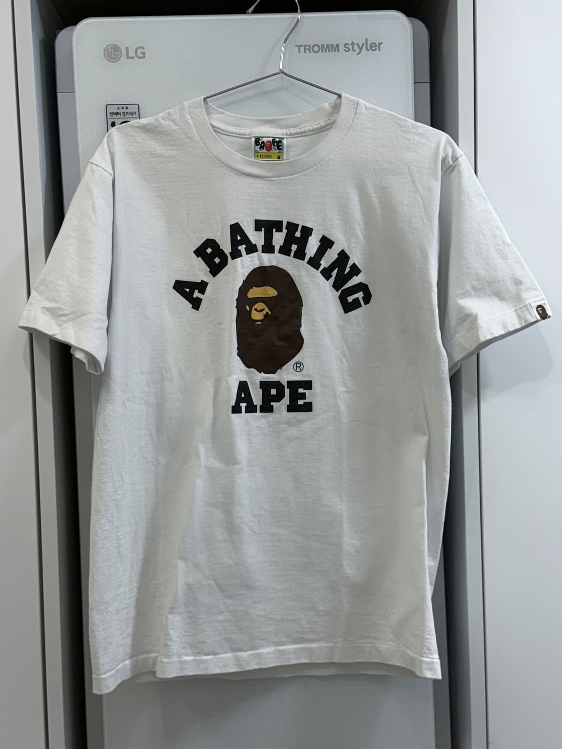 베이프 컬리지 티셔츠 반팔티 M 상품이미지1