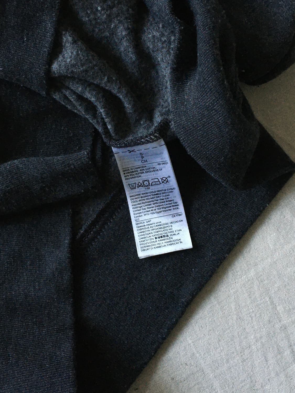 갭 패치 로고 후드집업 상품이미지6