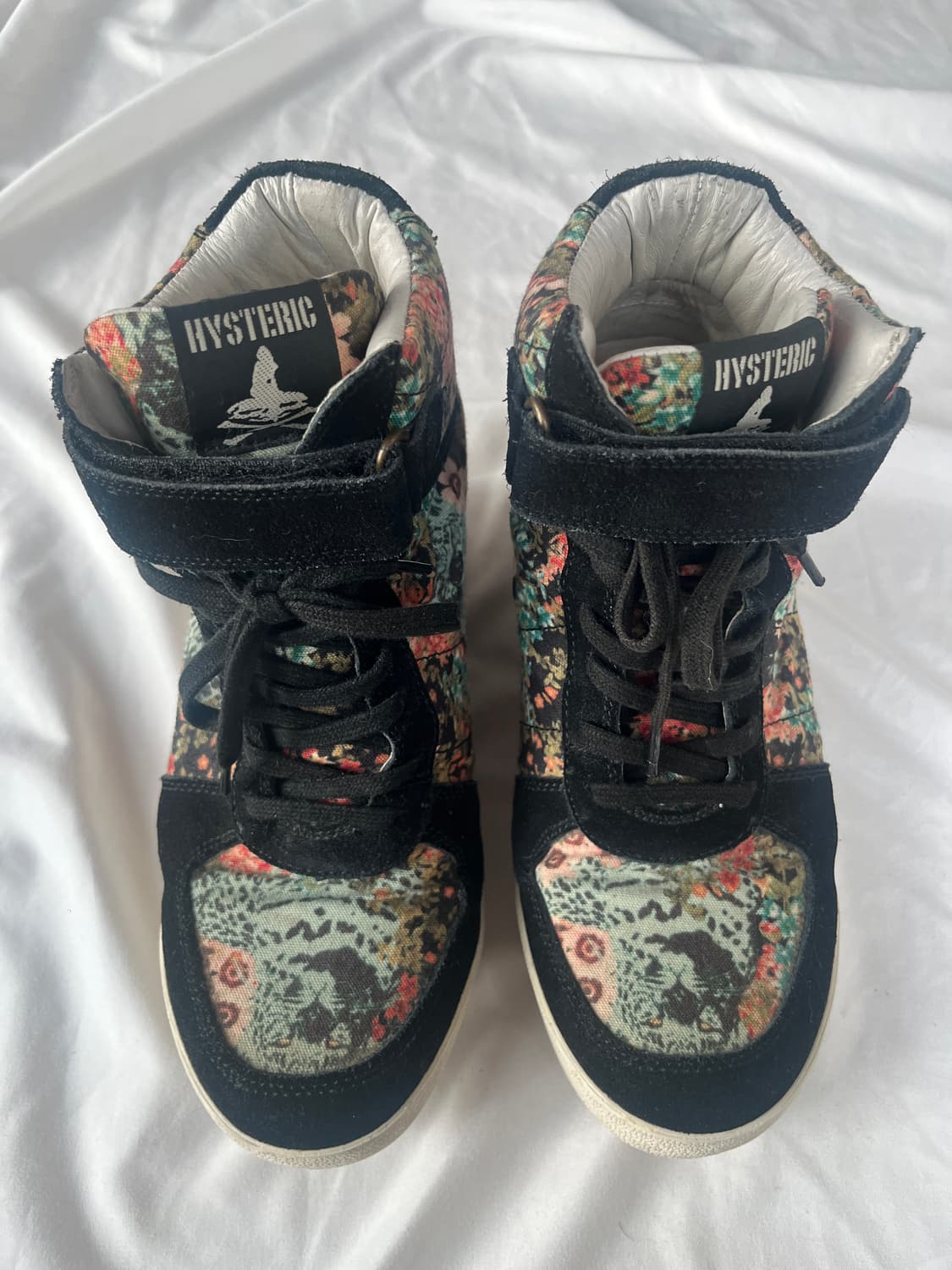 히스테릭 글래머 플라워 레오파드 하이탑 플랫폼 스니커즈 운동화 신발 상품이미지1