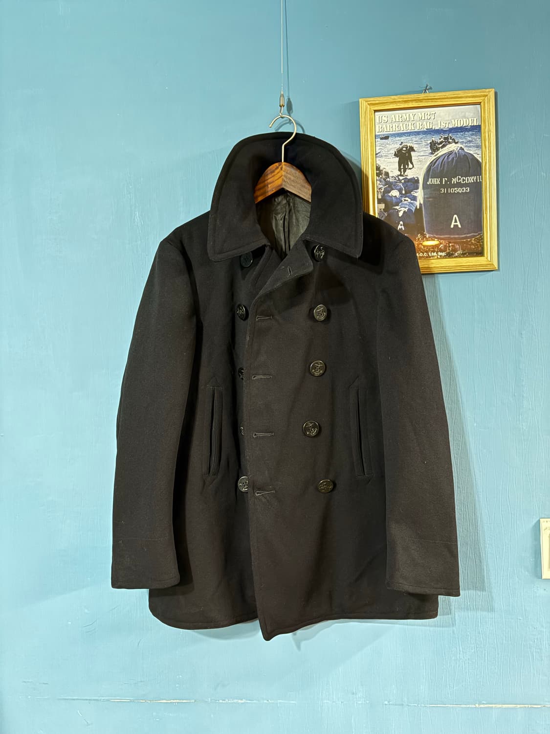 Rare!!! 40's USN 10 Button Pea coat. 상품이미지4
