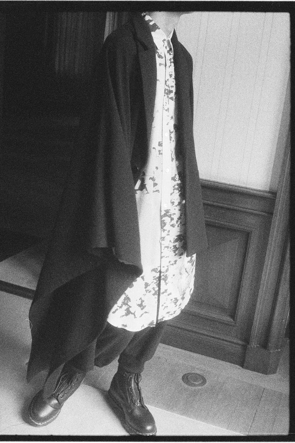 (3)20aw 요지야마모토 그라운드와이 롱셔츠 상품이미지1