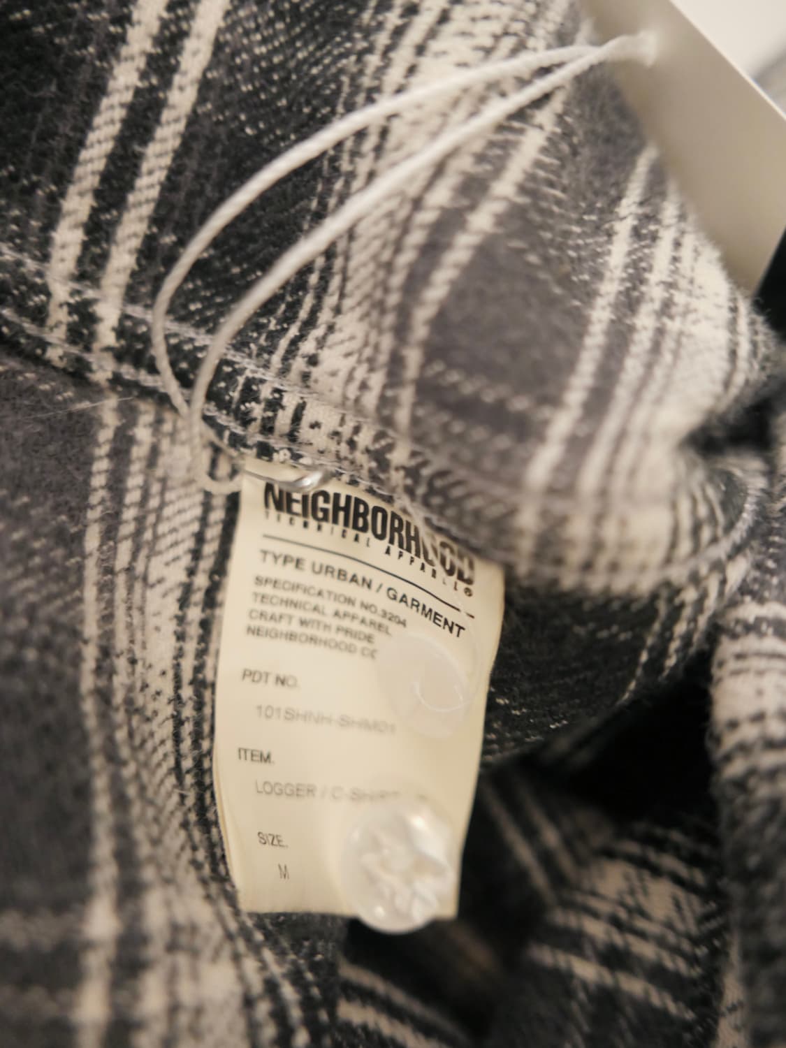 네이버후드 체크 셔츠 상품이미지5