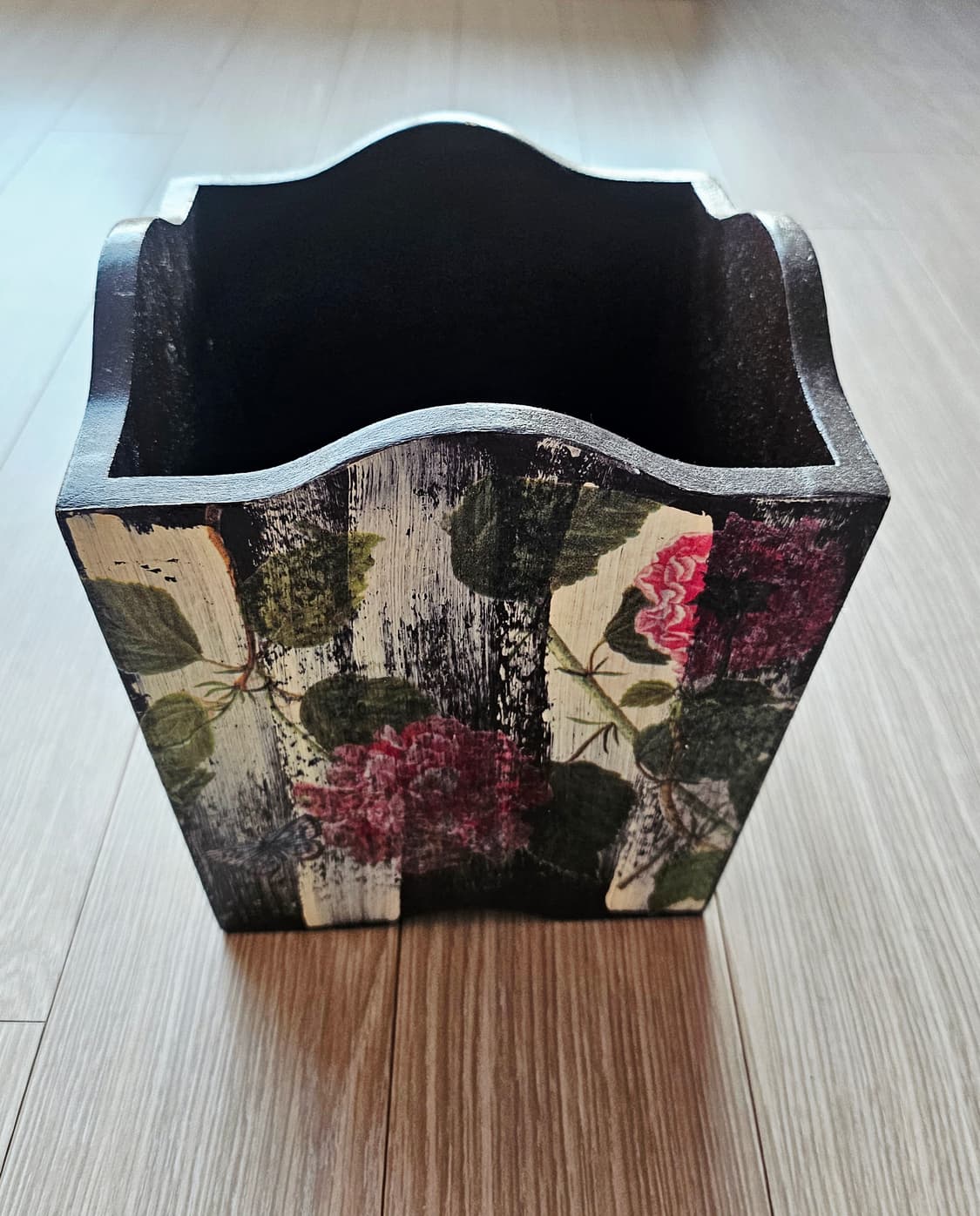 수제 공방 핸드메이드 플라워 드라이기통 냅킨아트드라이기통 상품이미지3