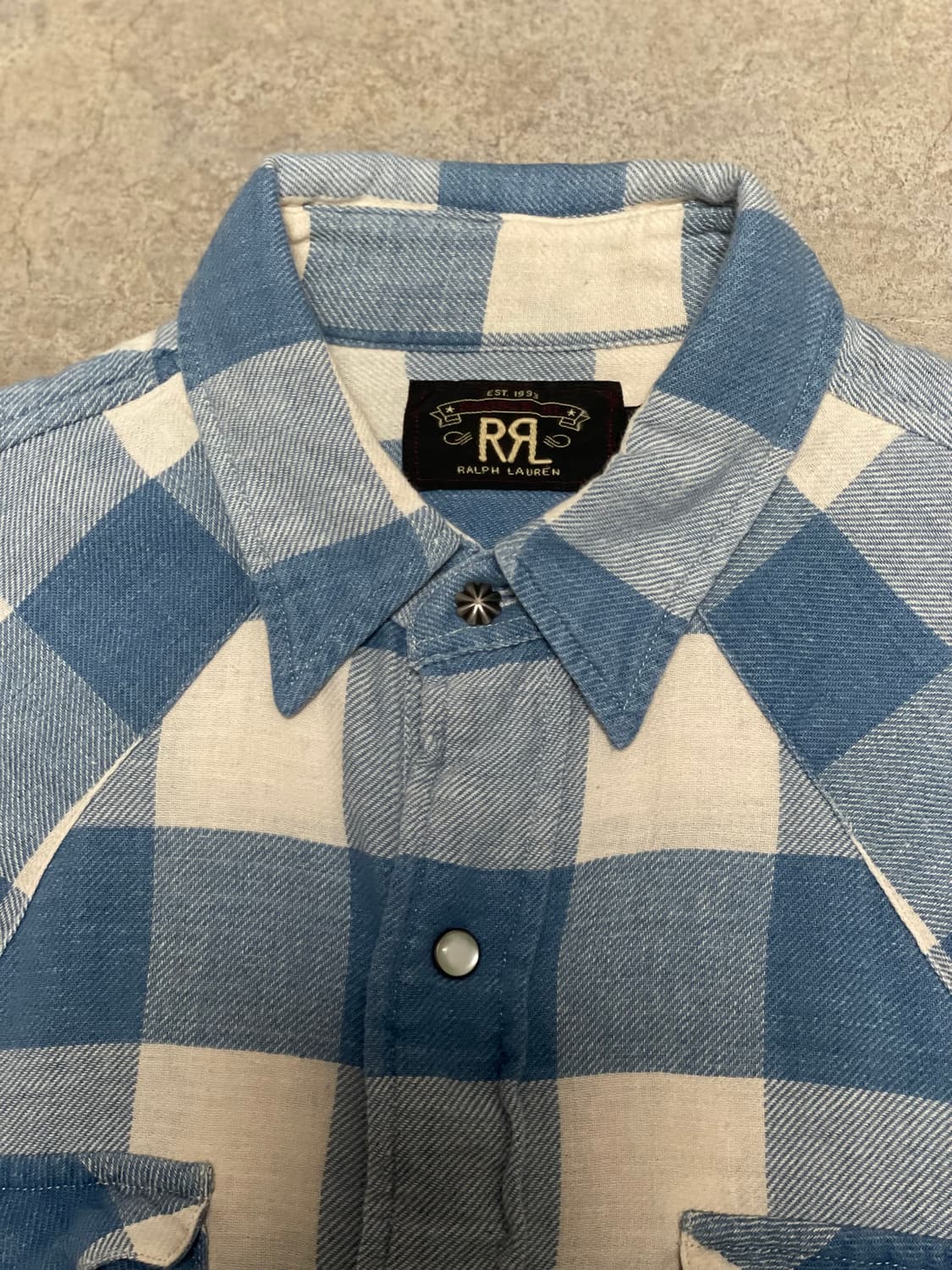 RRL 더블알엘 플래드 트윌 웨스턴 셔츠 상품이미지2