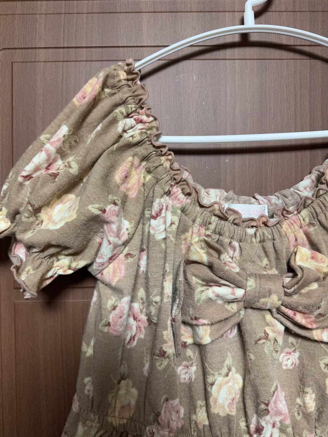 라떼갸루 모리걸 빈티지 플라워 플로럴 리즈리사 Lizlisa 리본 원피스 상품이미지2