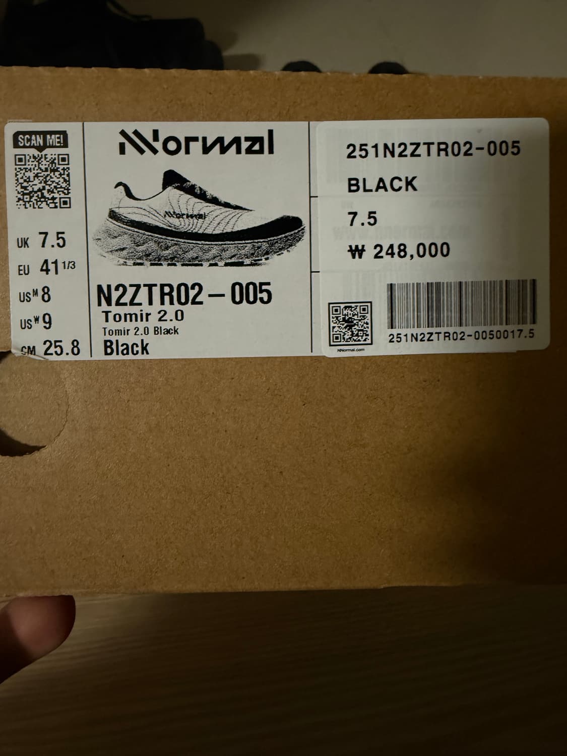 [25.8] 노말 토미르 2.0 올블랙 상품이미지6