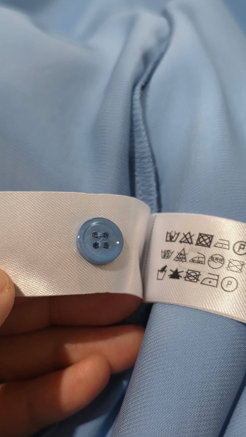 [미착용 새제품] 자라 ZARA 링클프리 블루 새틴 셔츠/블라우스 55 상품이미지9