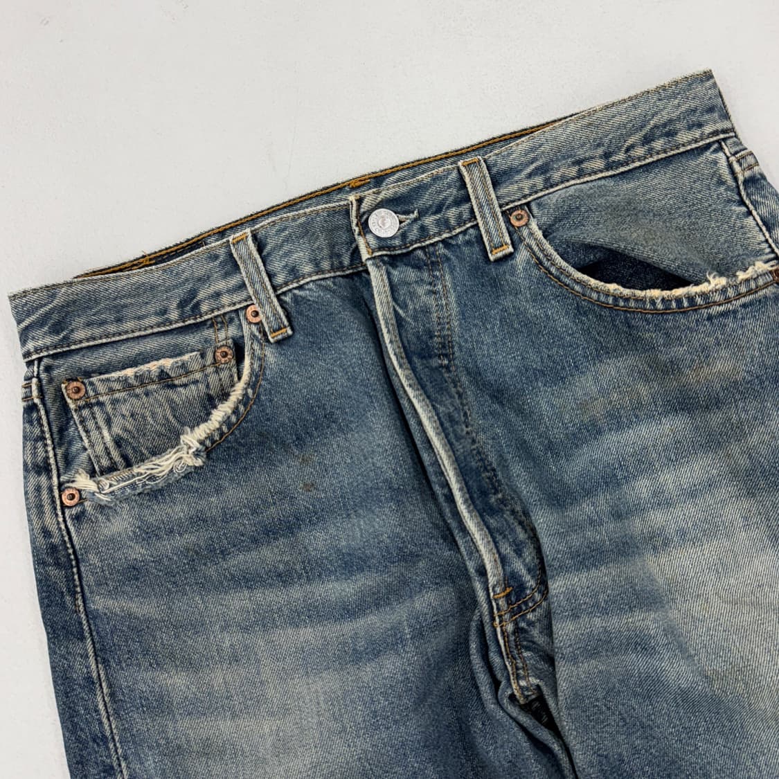 리바이스 00s USA 501 워싱 데님팬츠 상품이미지4
