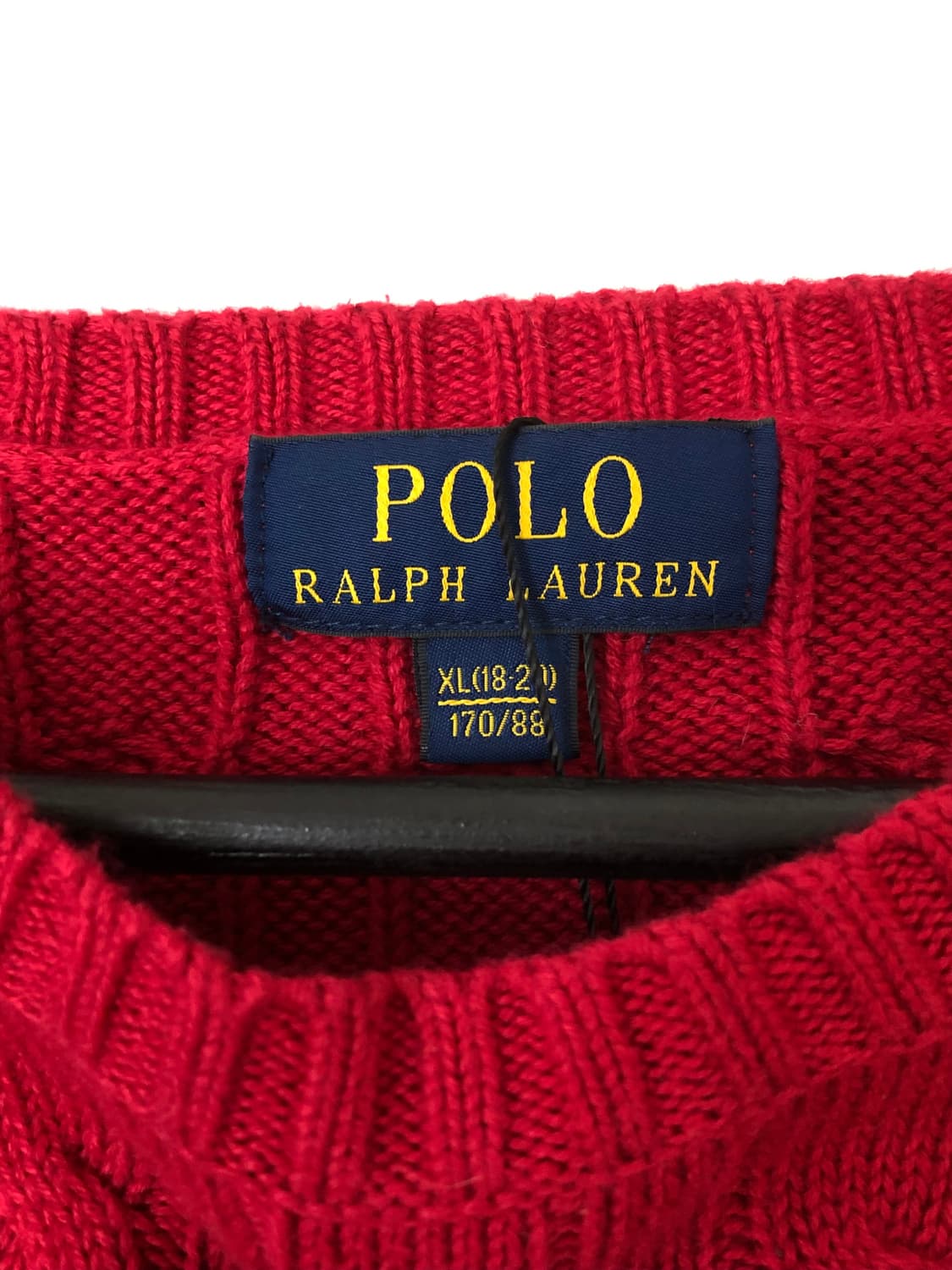 Polo 폴로 랄프로렌 레드 케이블 니트   상품이미지5
