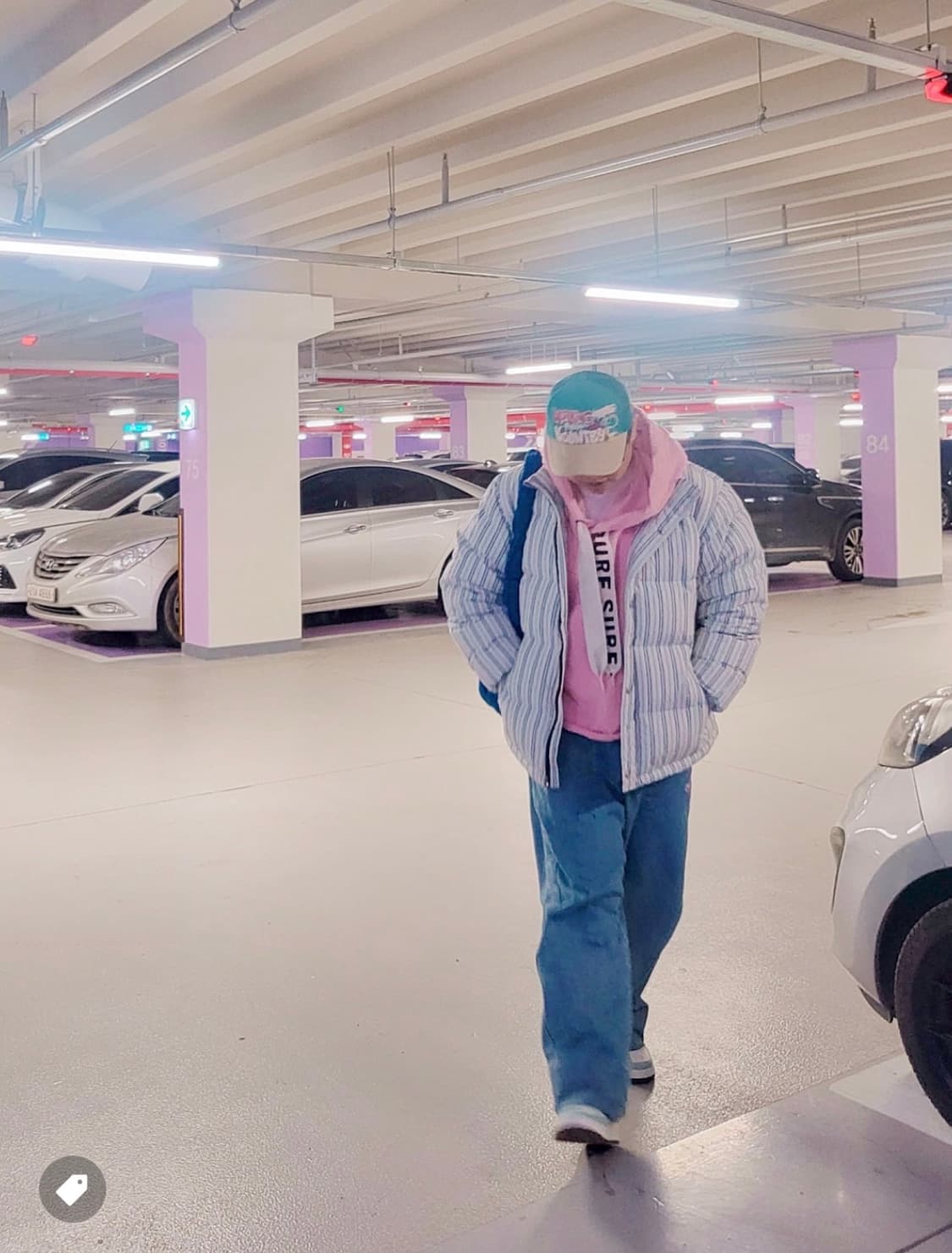 스투시 스트라이프 패딩 L 상품이미지10