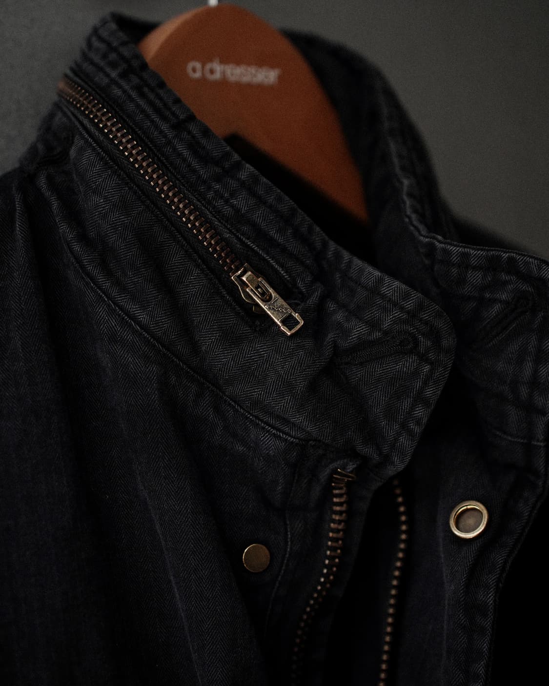 오베르쥬 x 어드레서 별주 m65 자켓 블랙 44사이즈 새제품 상품이미지7