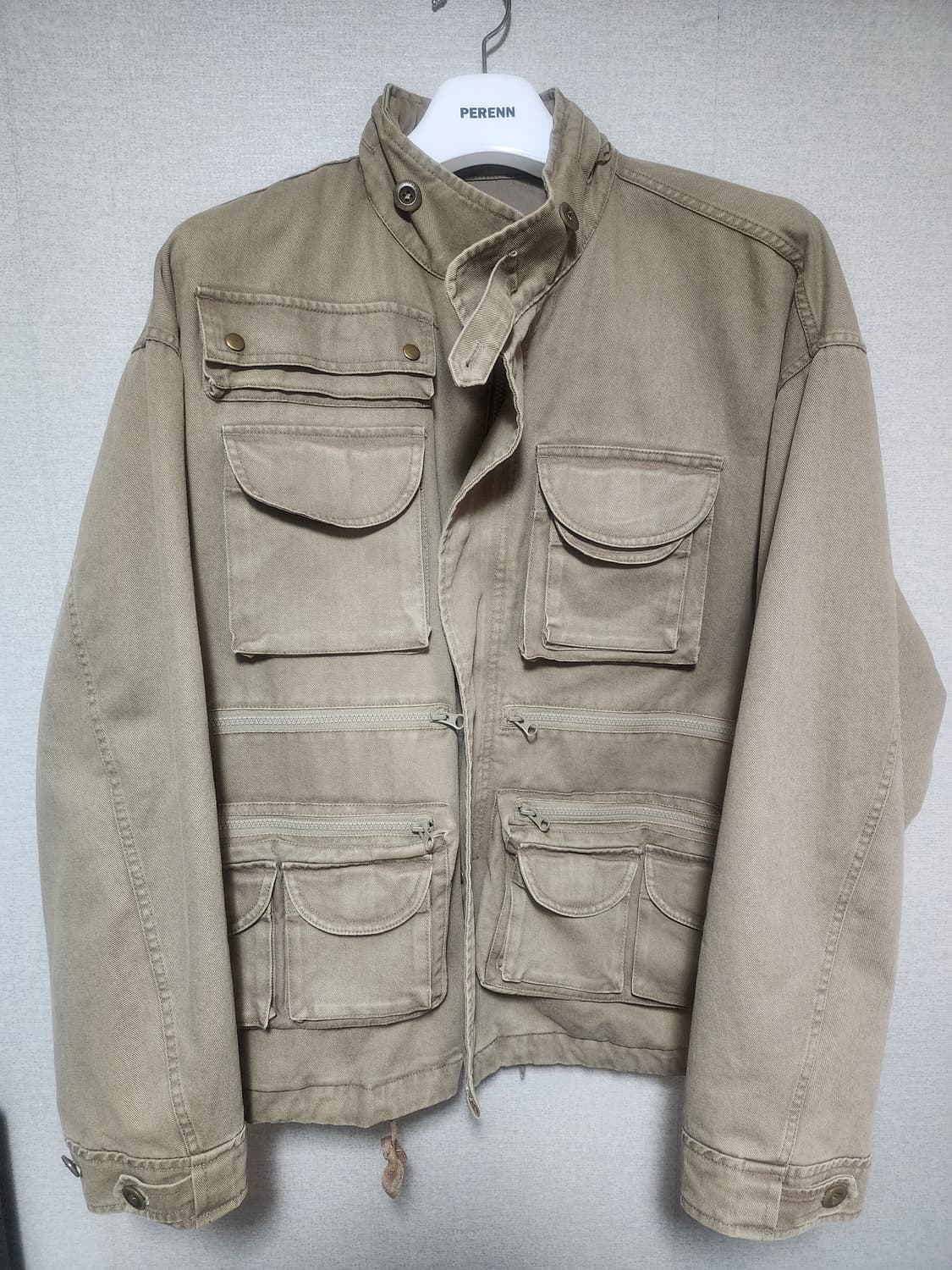 [3] 퍼렌 유틸리티 피싱 자켓 베이지 상품이미지4