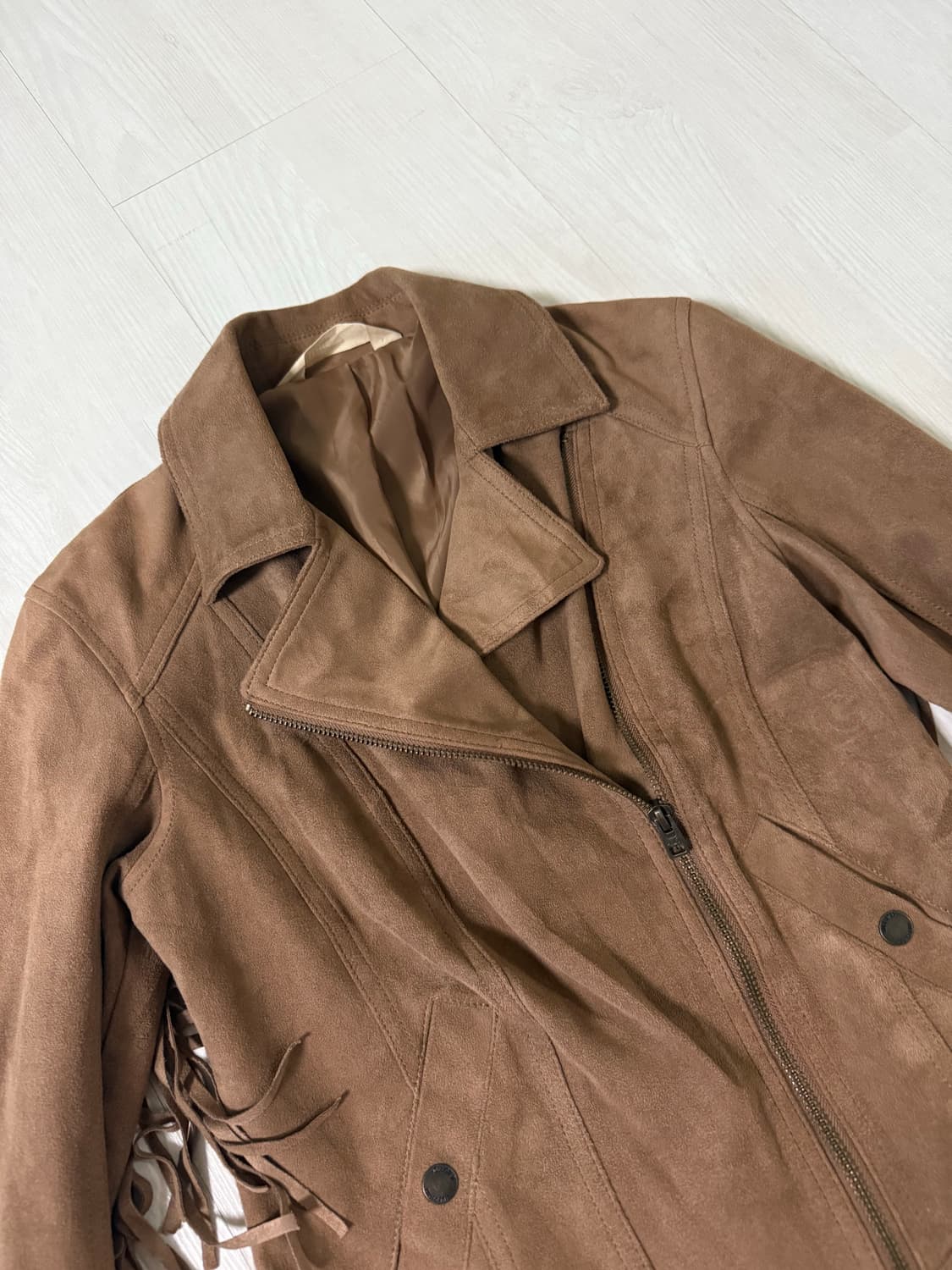 홀리스터 카멜 스웨이드 테슬 자켓 상품이미지4