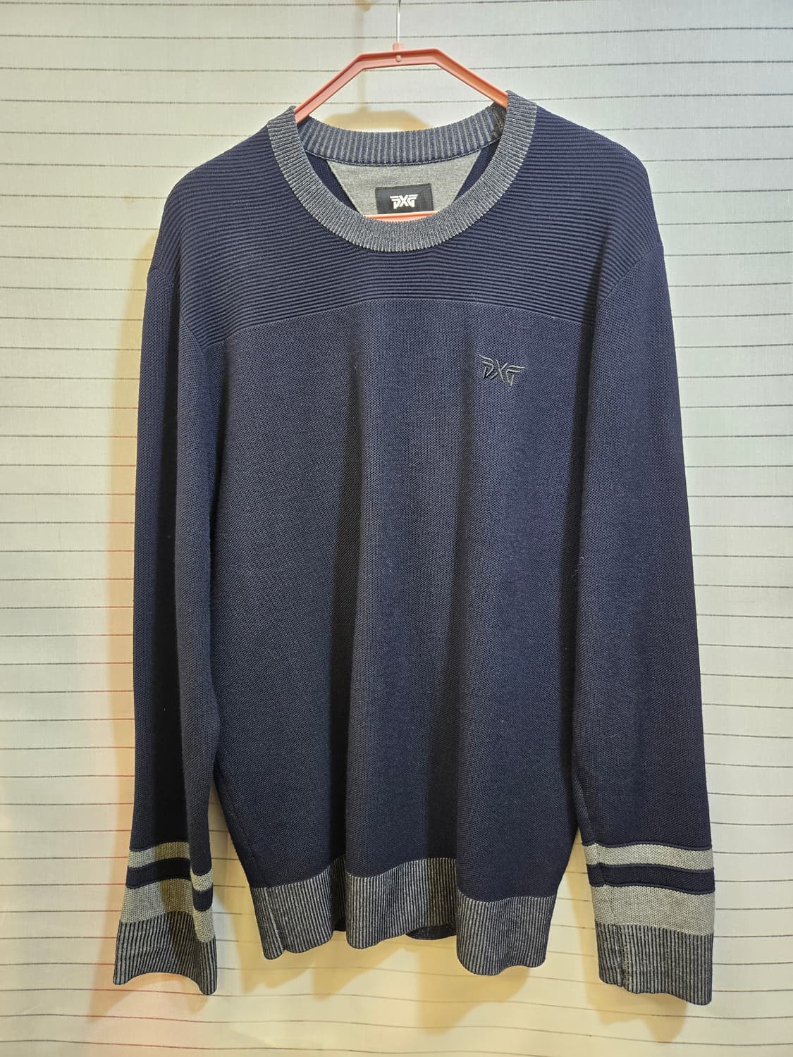 PXG 네이비 니트 스웨터 남성용(정품) 상품이미지1
