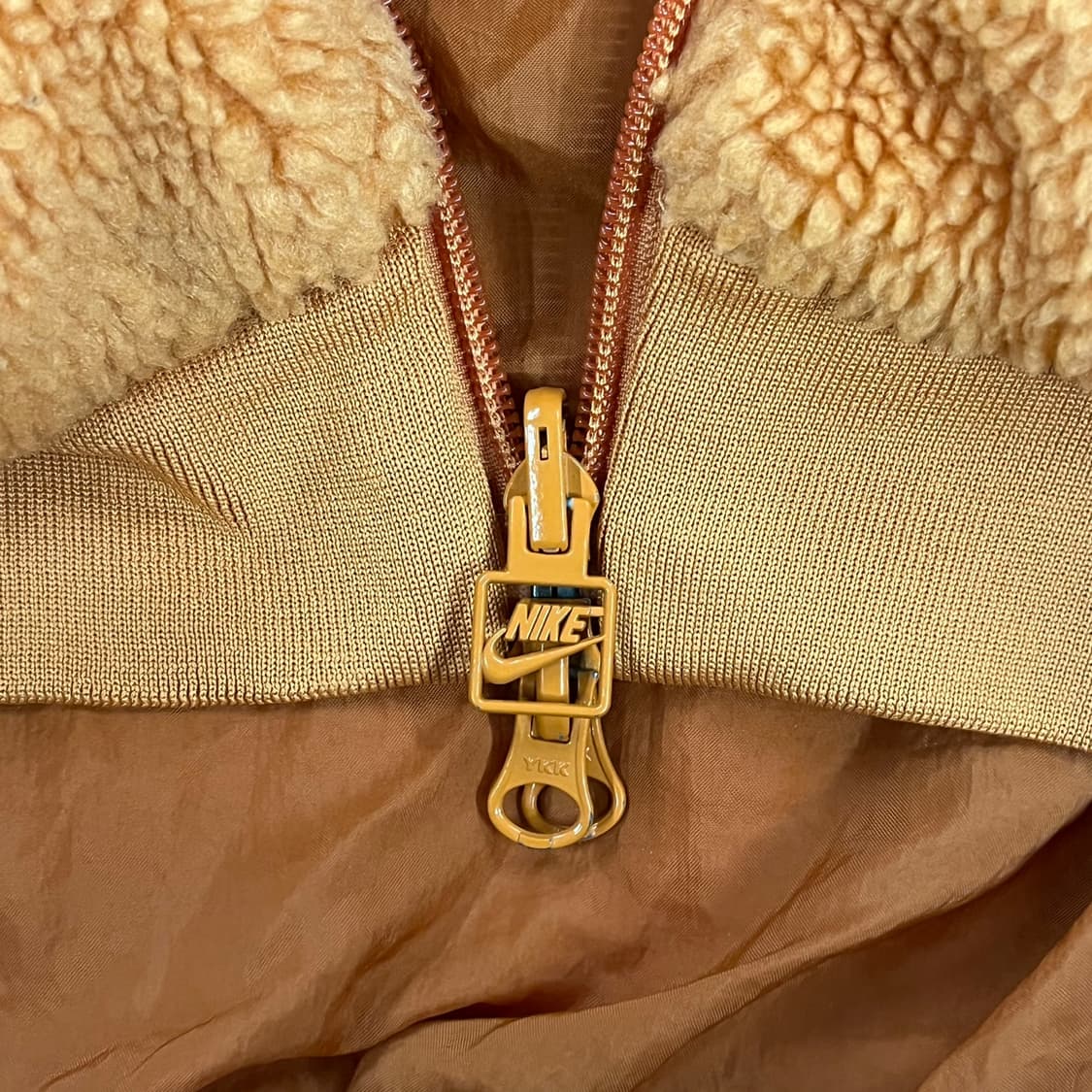 [정품/M] 나이키 오렌지 빅스우시 뽀글이 플리스 바람막이 양면 b17 상품이미지5