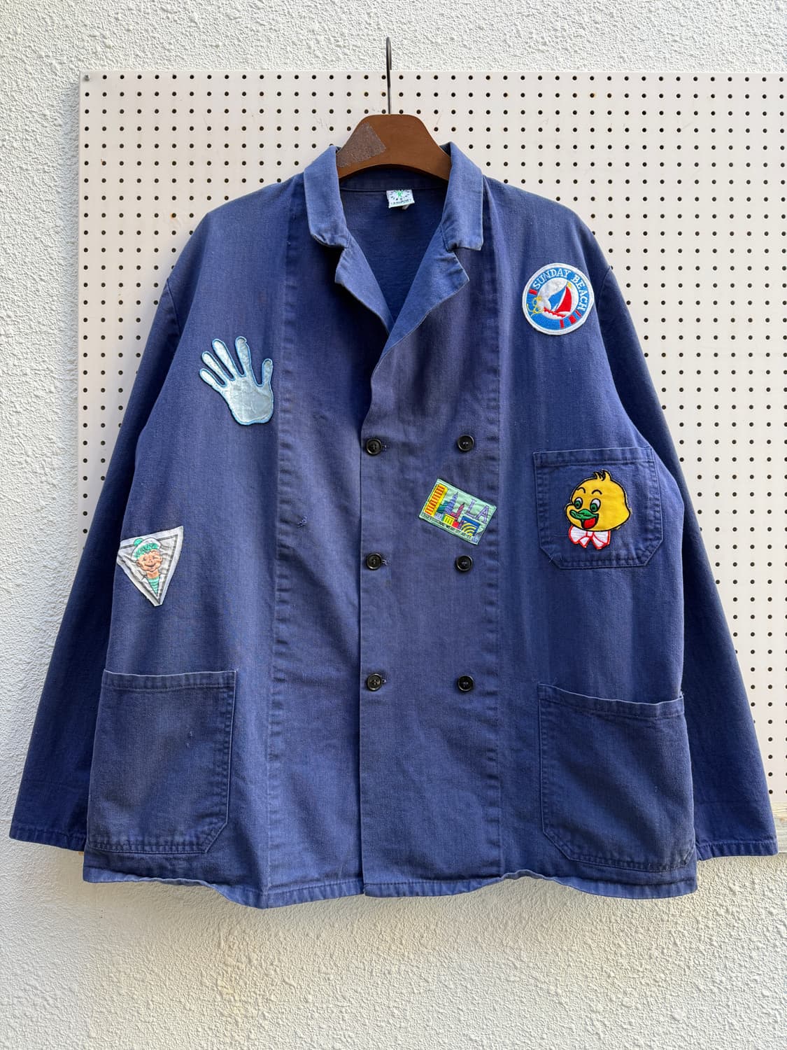 OLD VINTAGE PATCHWORK 더블브레스티드 프렌치워크자켓 상품이미지1