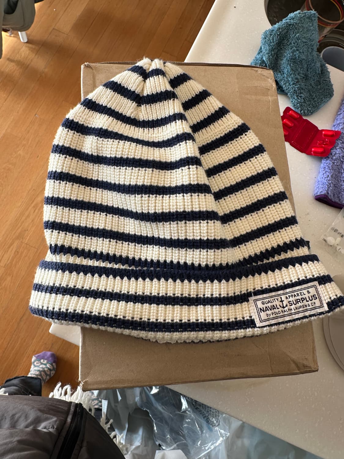 폴로 랄프로렌 스트라이프 비니 상품이미지1