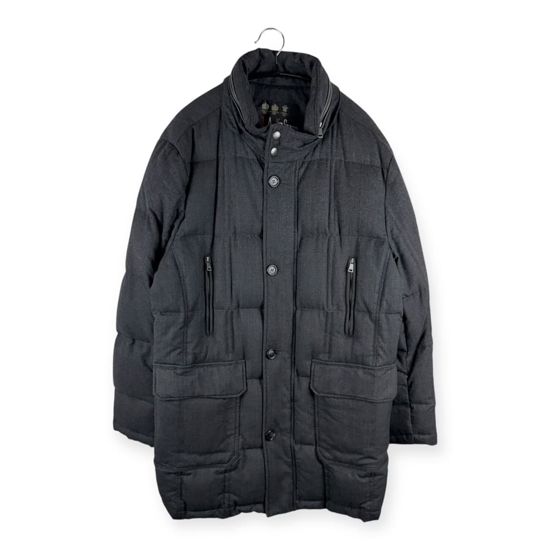 (105) 닥스 구스다운 울 롱패딩 차콜 상품이미지1