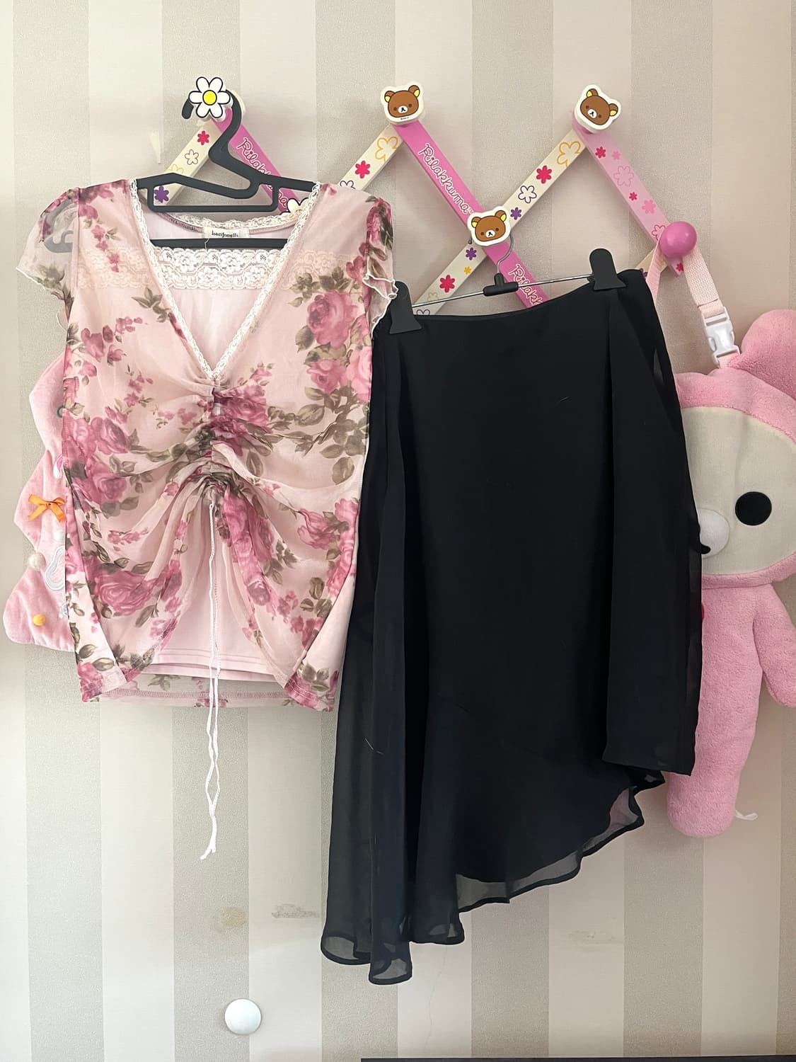 빈티지오리엔탈페어리코디세트 블랙언발스커트 상품이미지1