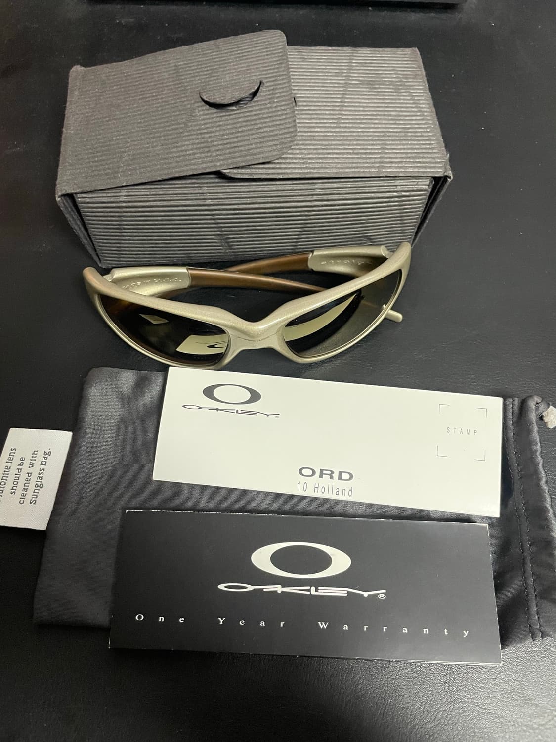 빈티지 오클리 스트레이트 자켓 1996 메탈릭 샌드/골드 상품이미지7