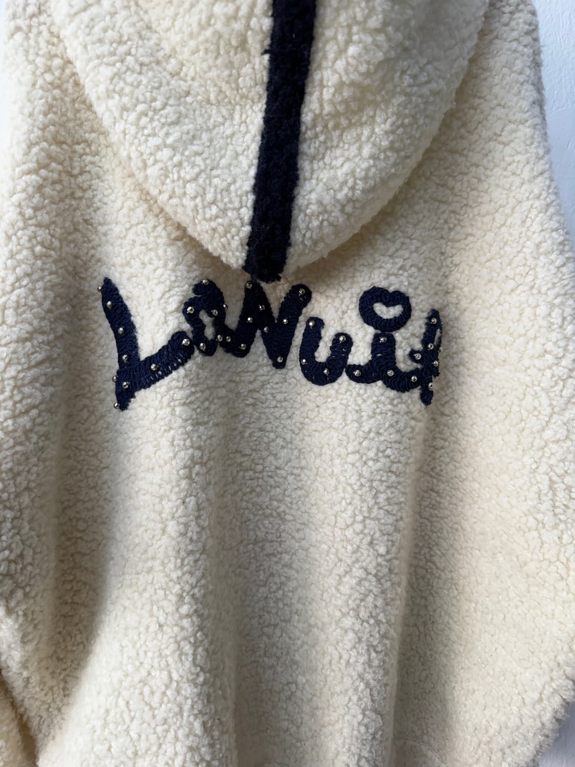 정품) O2ND 오즈세컨 한섬 오버핏 뽀글이 자켓 85 상품이미지6