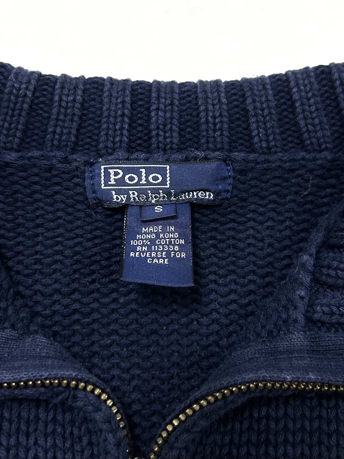 폴로 성조기 반집업 니트 상품이미지7