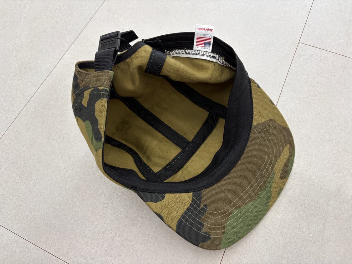 슈프림 자카드 로고 데님 캠프캡 우드랜드 카모 - 25FW 상품이미지6