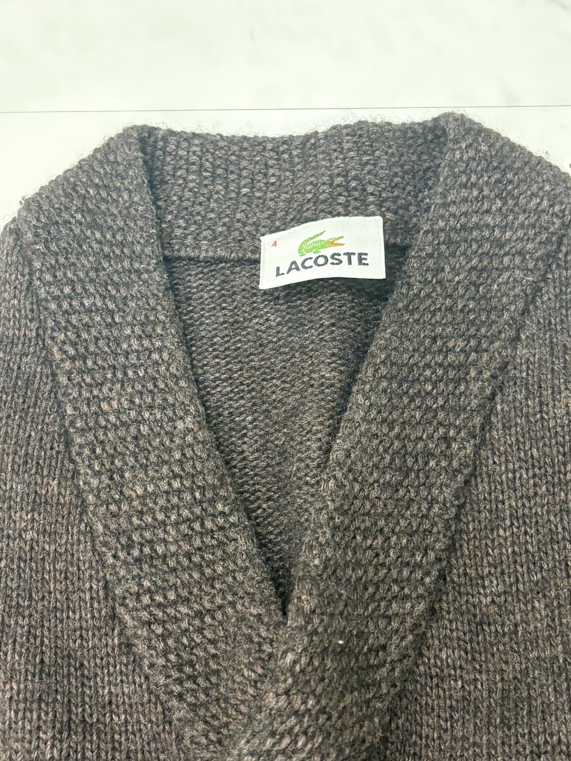 lacoste vintage v-neck knitwear 상품이미지3