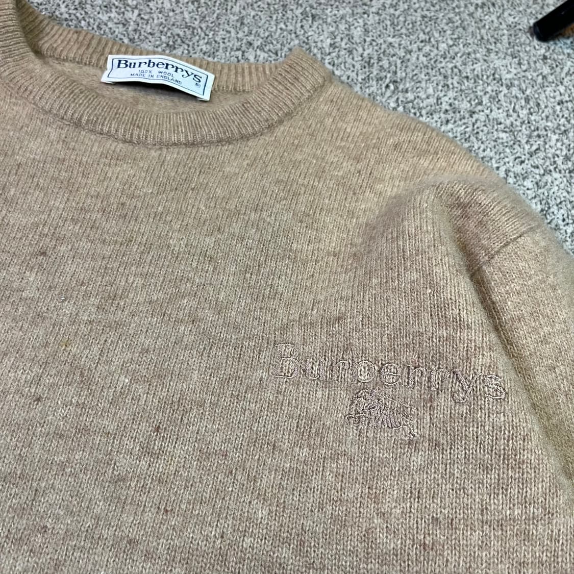 Burberrys 버버리 자수 로고 울 니트 상품이미지2