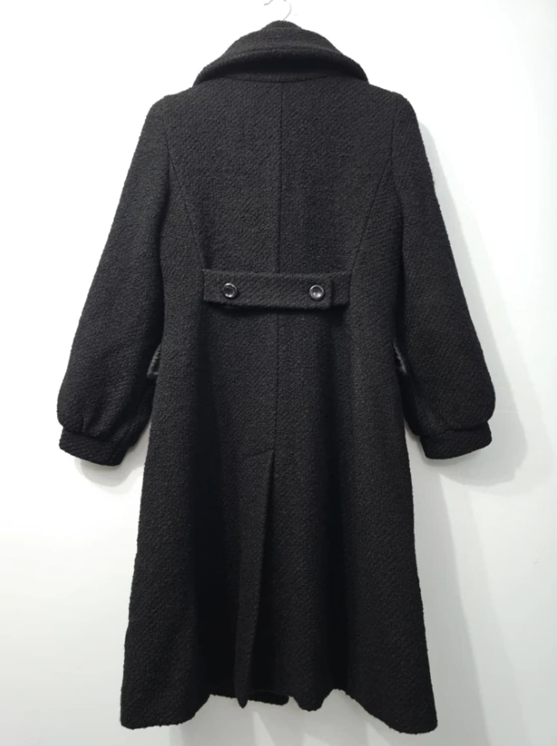 정품 막스마라 블랙 모직 더블 코트 ~66 상품이미지4