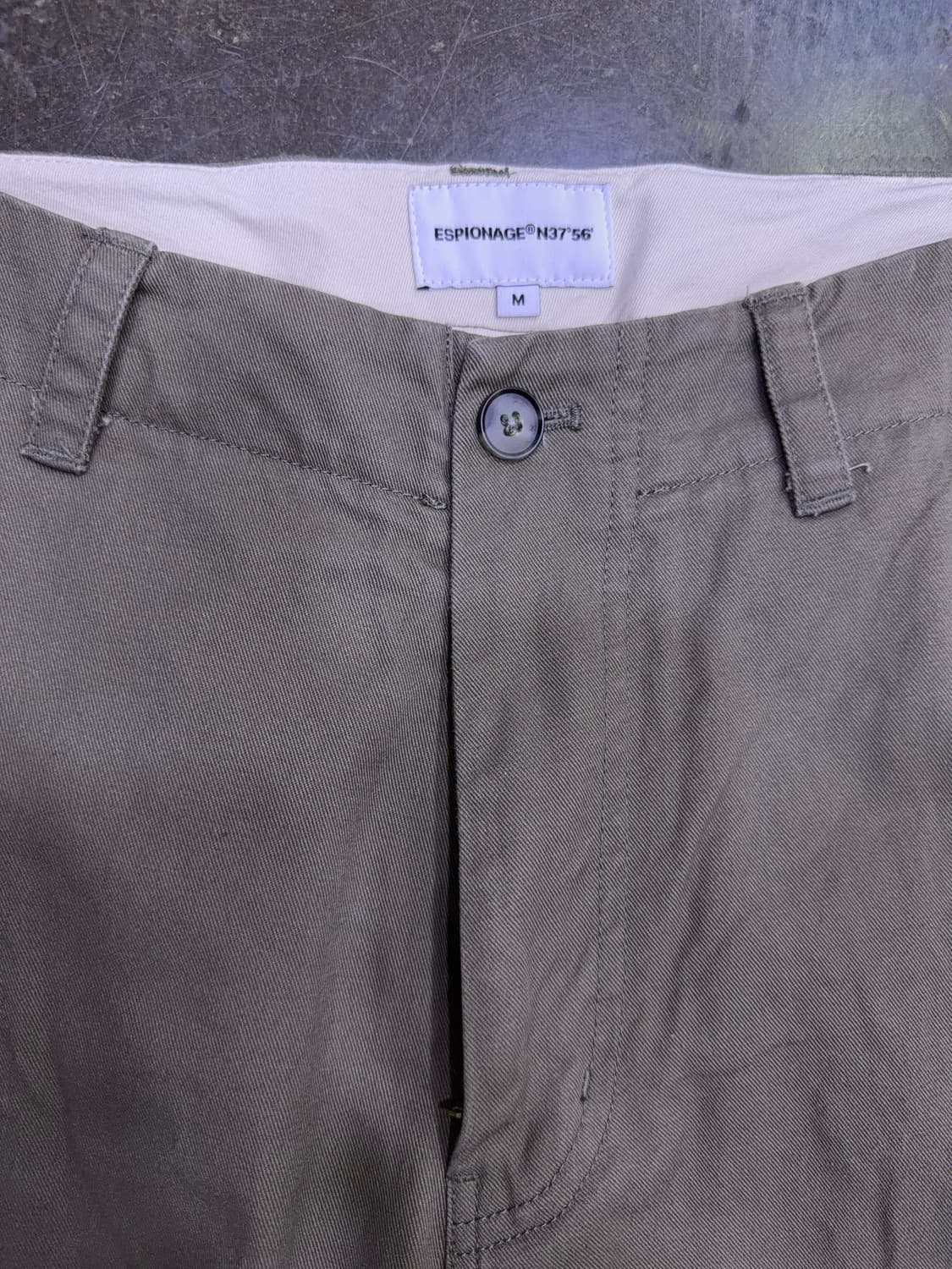 에스피오나지 와이드 오피서 팬츠 올리브 M 상품이미지8