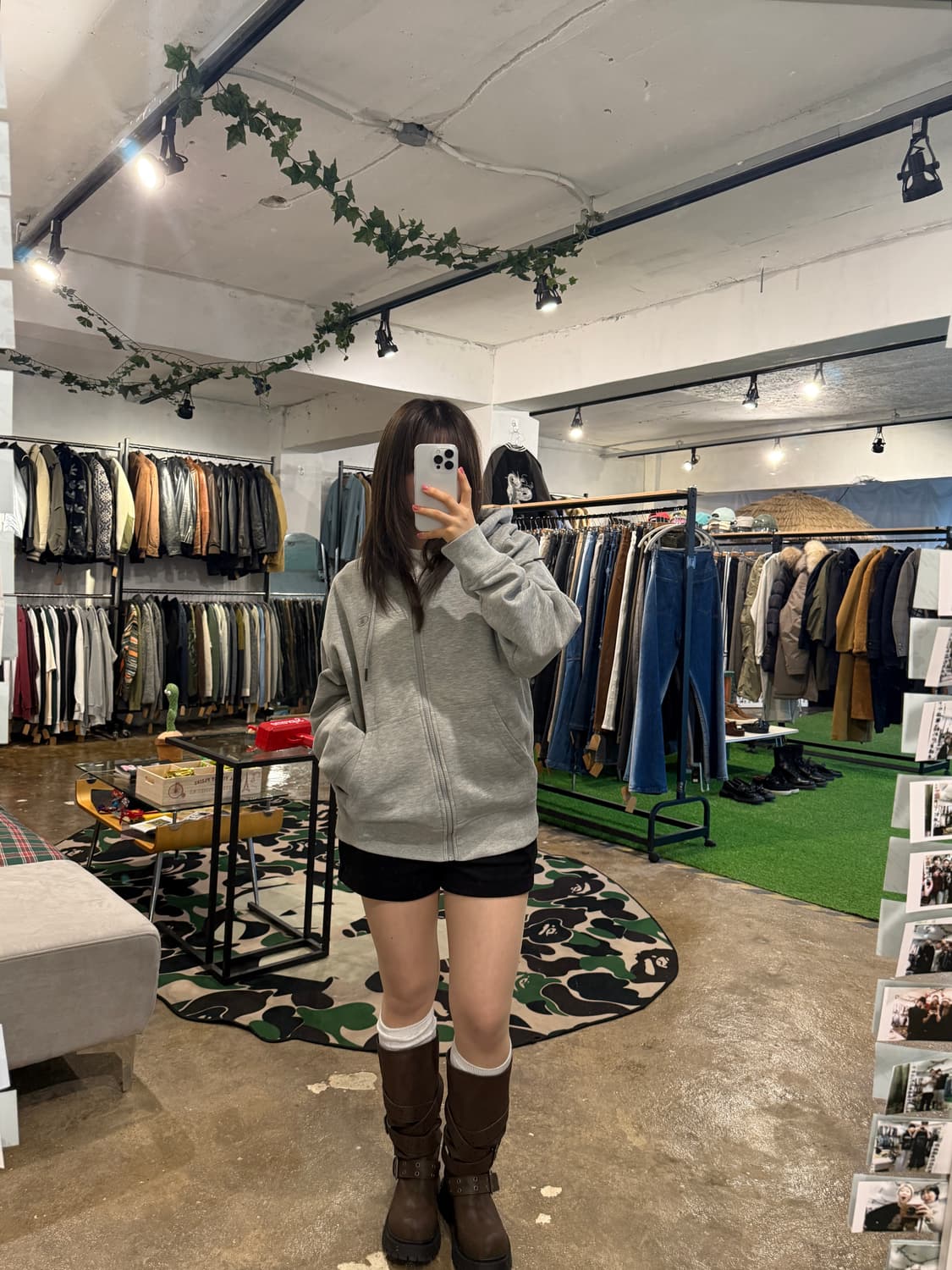 Champion 후드집업 그레이 상품이미지7