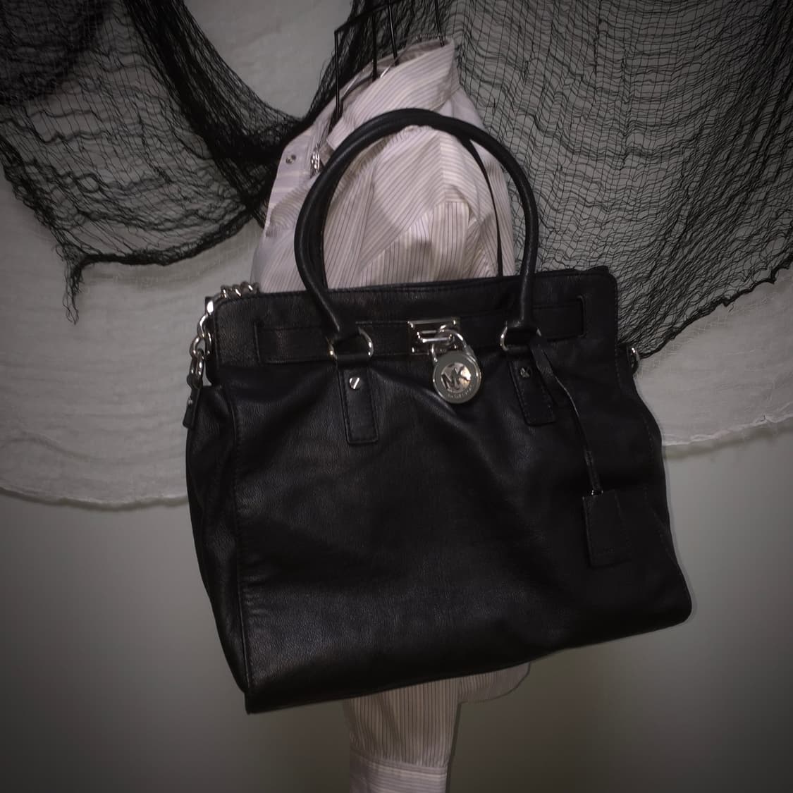 Michael Kors mk sliver leather chain bag 상품이미지1
