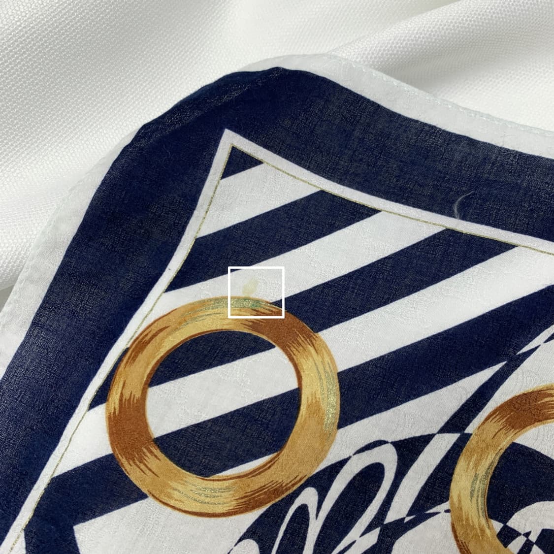 [정품] Celine 셀린느 링 패턴 빈티지 쁘띠스카프 손수건 상품이미지5