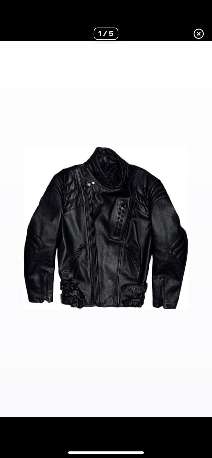 소가죽 바이커 자켓 상품이미지1