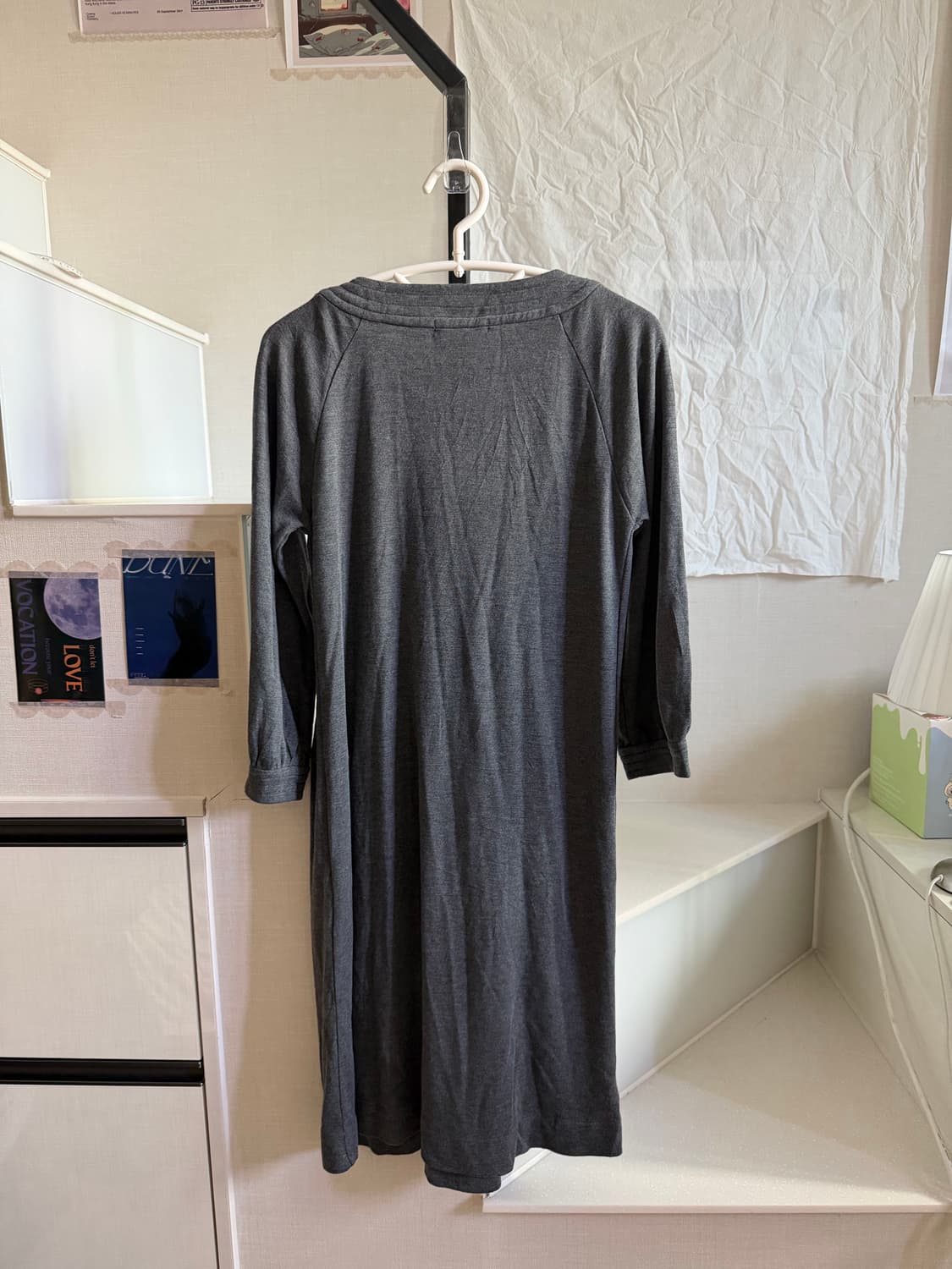 레이어드용 차콜 원피스 상품이미지5