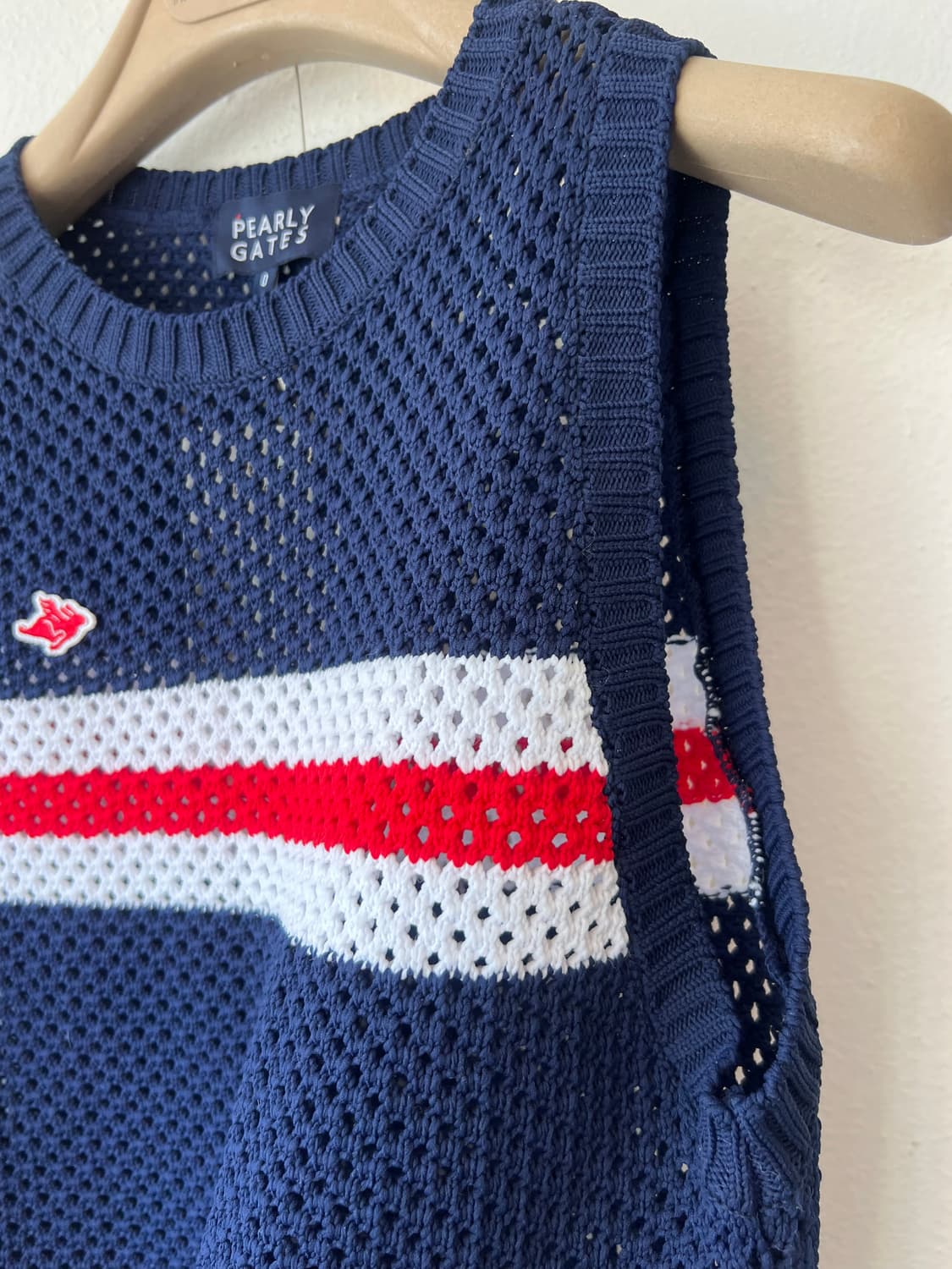 파리게이츠 여성 네이비 골프조끼 니트조끼 상품이미지4