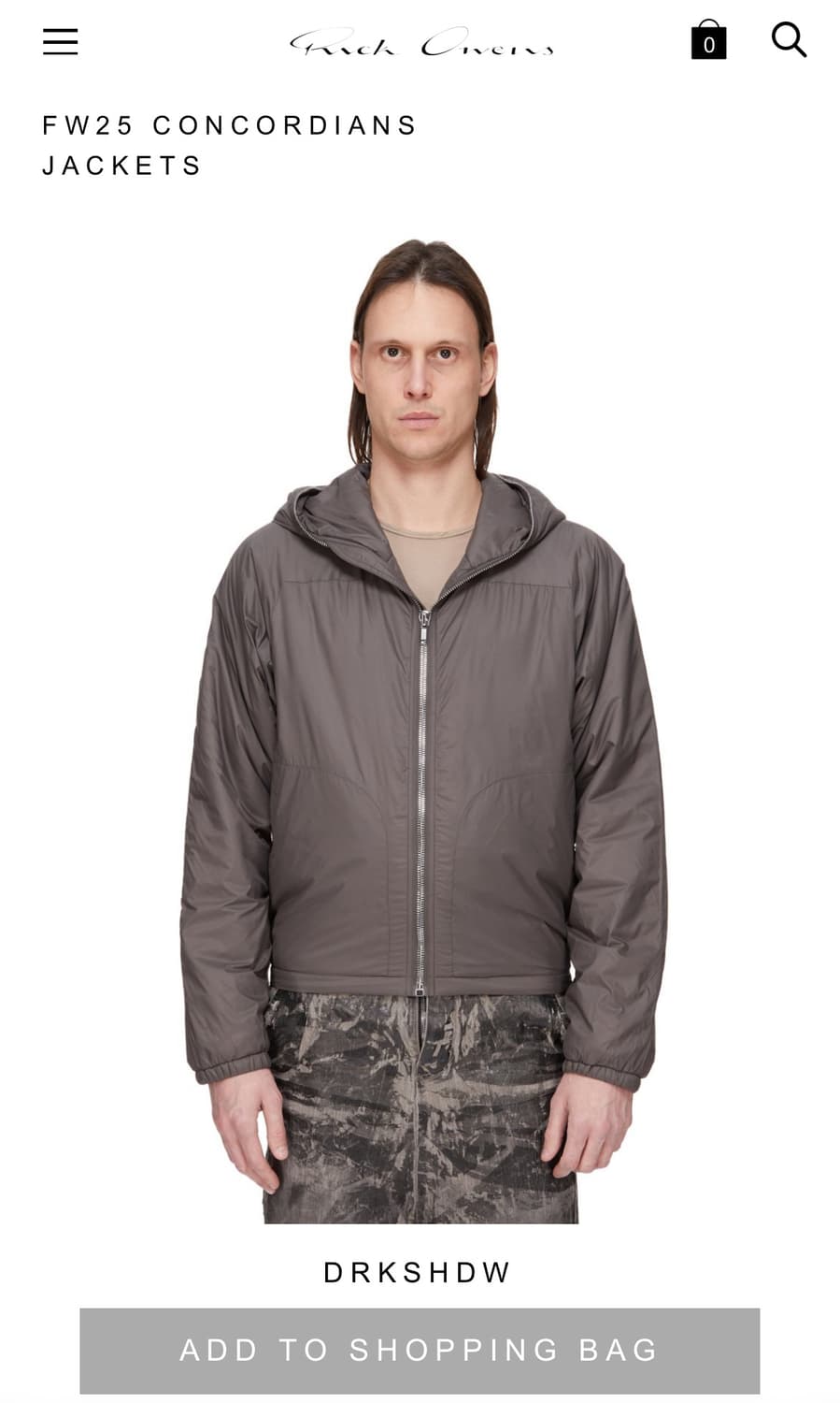 [S]릭오웬스 다크쉐도우 25fw CONCORDIANS 나일론 후드자켓 상품이미지10