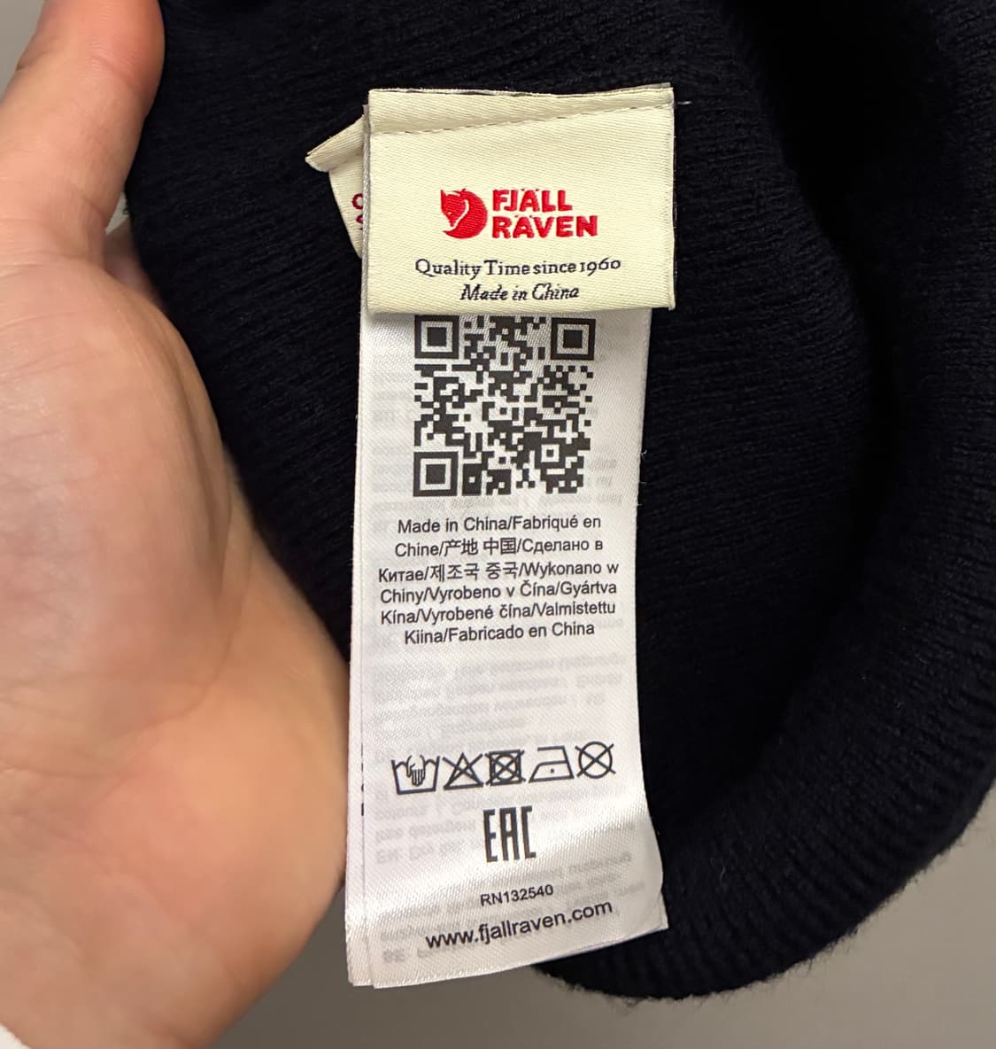 (F)피엘라벤 클래식 울 니트햇 비니 모자 네이비 상품이미지7