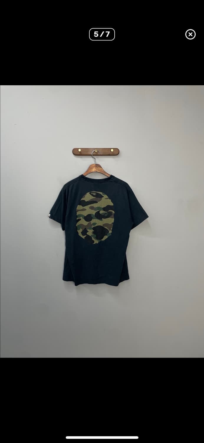 베이프 카모플라쥬 빅 에이프 헤드로고 반팔 A3134 상품이미지5