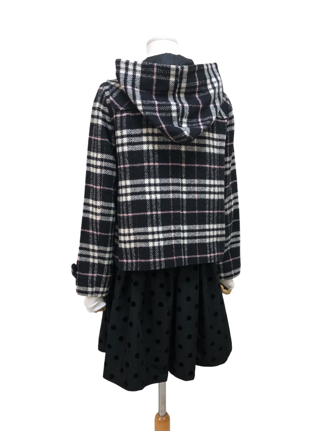 체크 더플 코트 상품이미지8