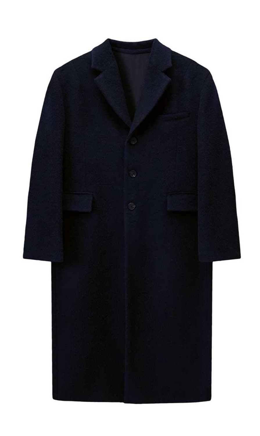 Stu 백 버튼 싱글 코트 네이비 M 새상품 상품이미지1