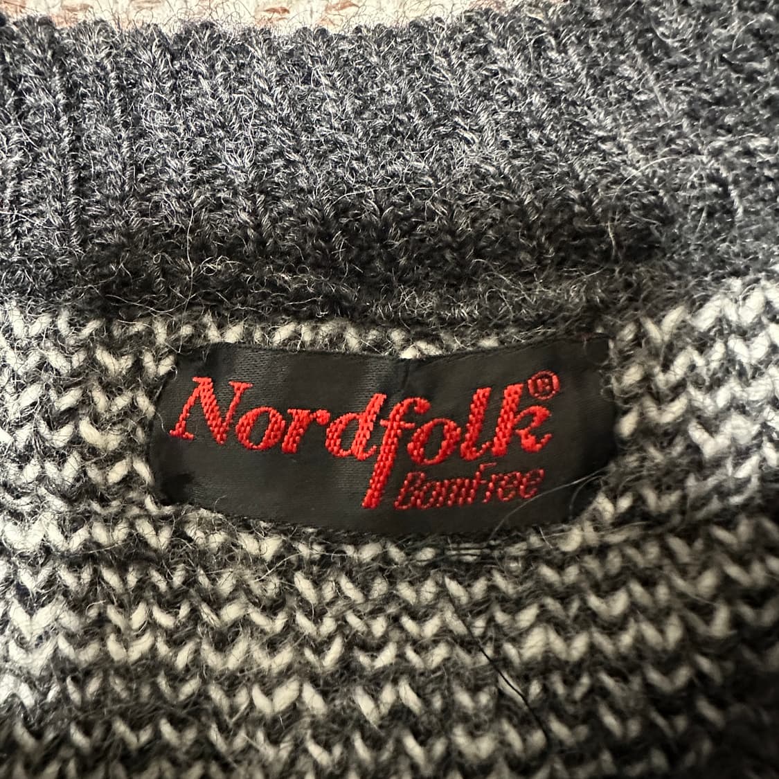 VINTAGE nordic heavy wool knit sweater 상품이미지3