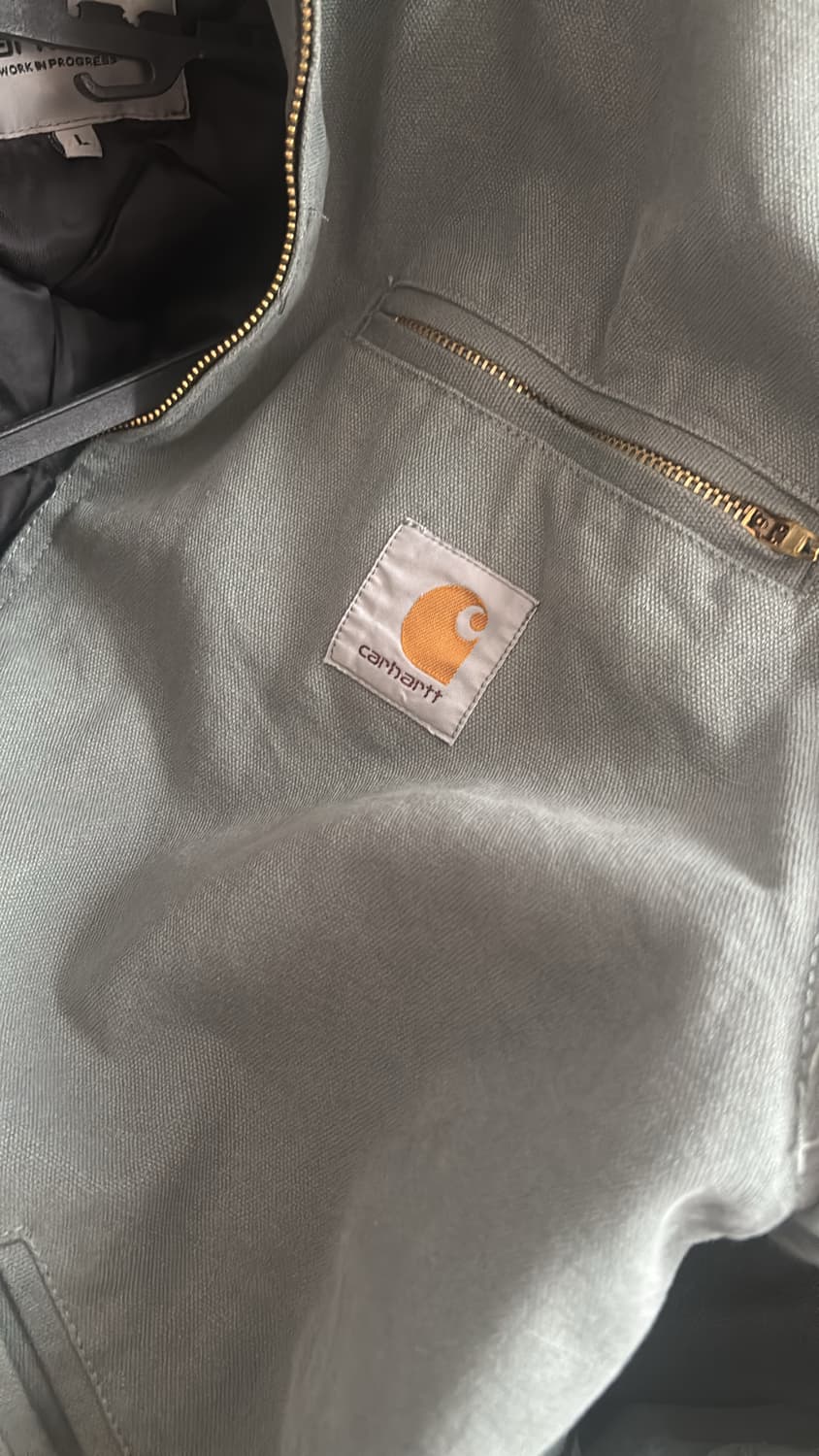 칼하트 디트로이트 자켓 스모크 그린 상품이미지2